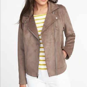 OLD NAVY Moto Suede Jacket